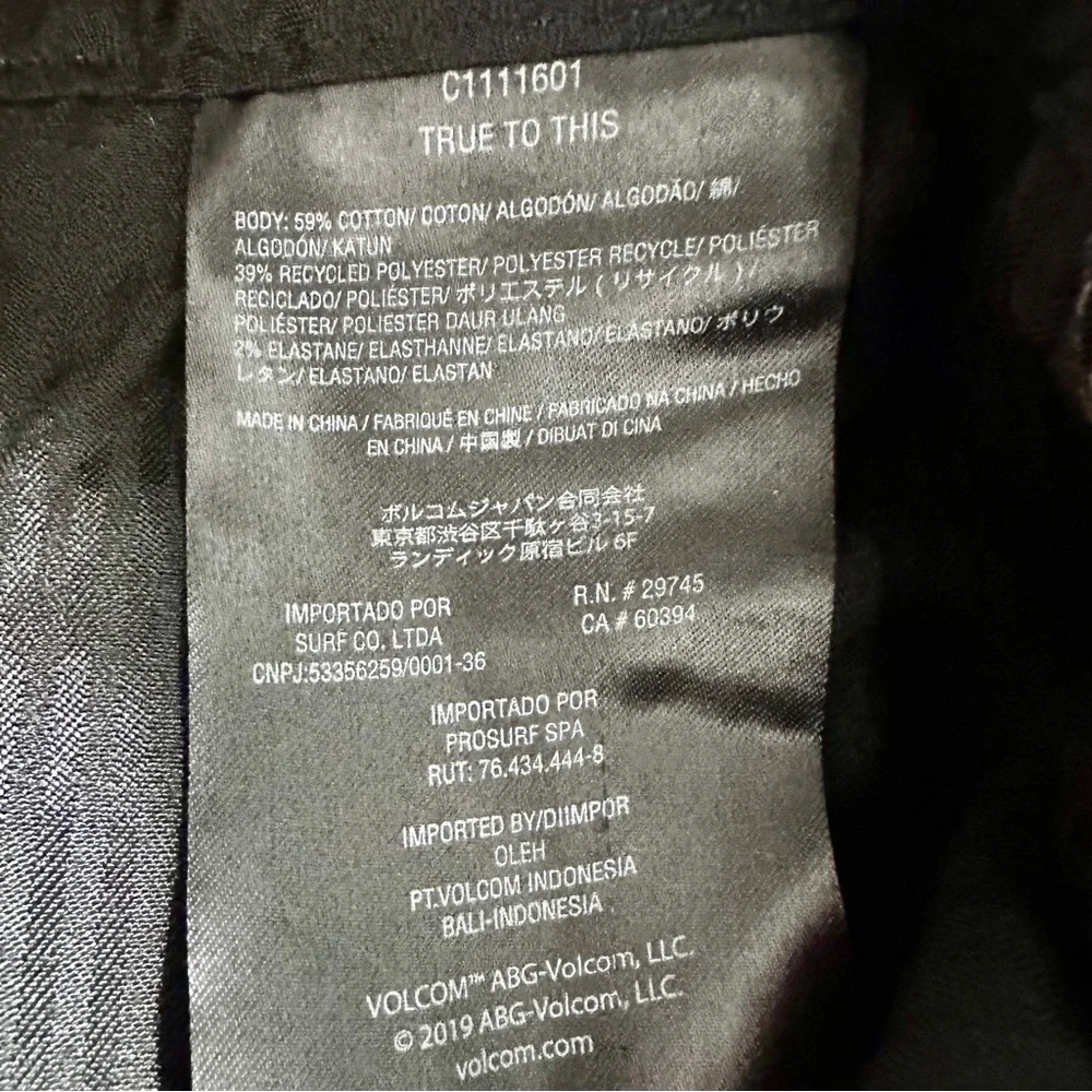 Volcom‎ True To This Youth Frickin Modern Strech Pants Khaki Sz 27
